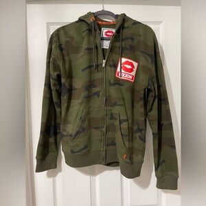 Womens DIXXON camo zip hoodie